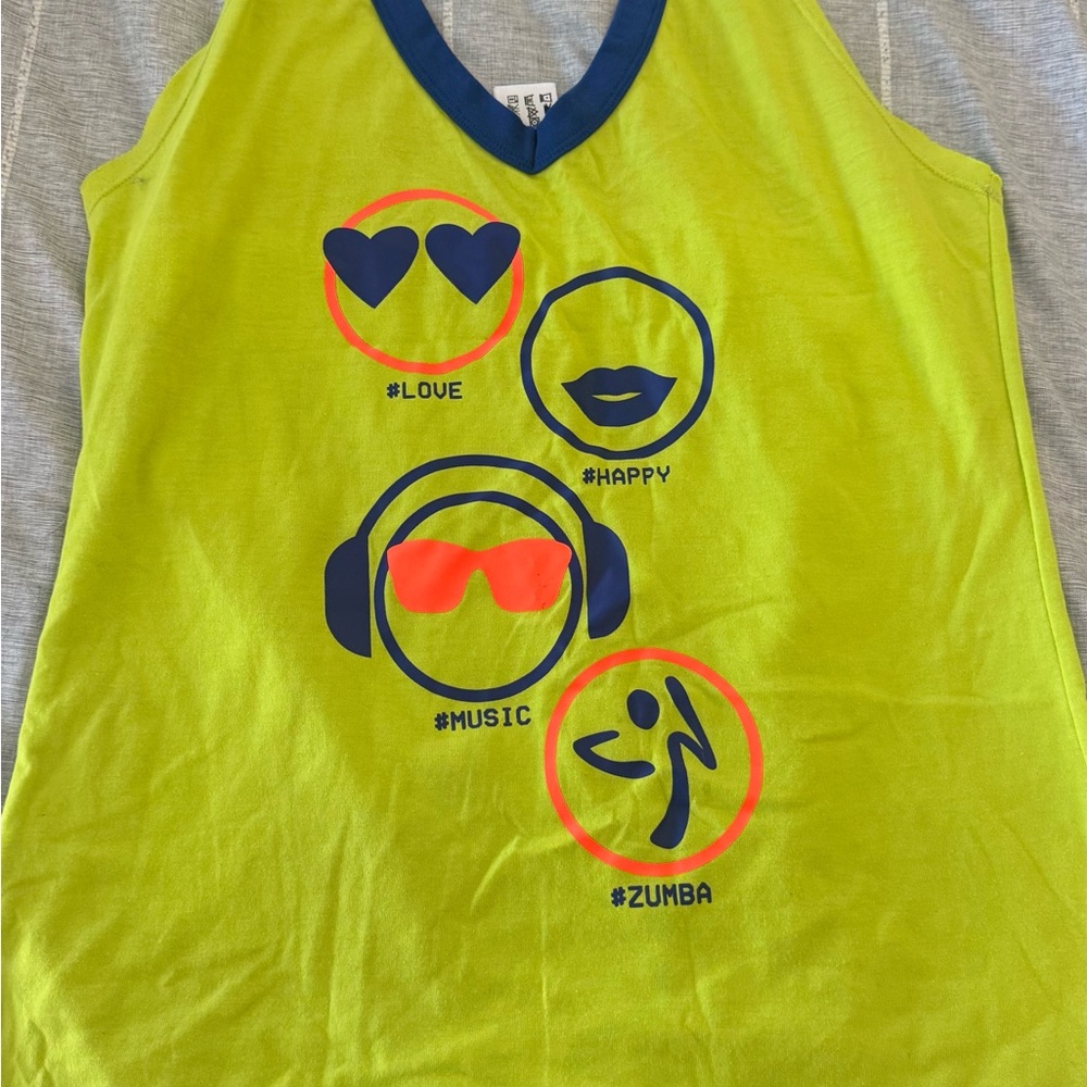 Zumba Fitness Lime Green Tank Top